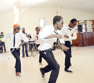 A dance group mesmerizes with their energetic dance moves and charismatic stage presence. The New Times/Courtesy.