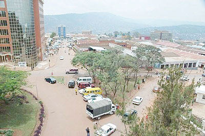 A view of a Kigali street; Rwanda, Ghana and Mauritius have enjoyed economic growth and attracted investors.