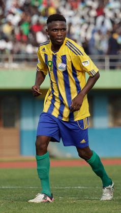 Dady Birori, seen here in file photo, came from the bench in the second half to score for Amavubi in their 2-1 loss to Zanzibar yesterday. The New Times / T. Kisambira.