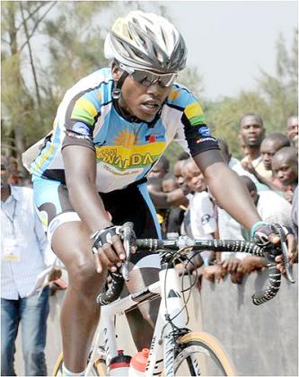 Janvier Hadi  competing in the just concluded 2012 Tour du Rwanda. The New Times / P. Kamasa.