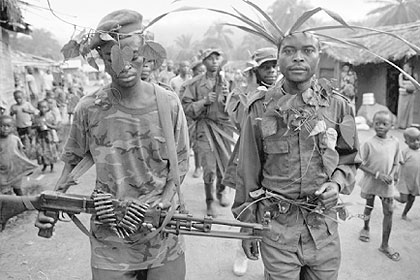 A Mai Mai militia group in the volatile eastern DRC region. The country is home to dozens of armed groups, including the FDLR, which is largely blamed for the 1994 Genocide against the Tutsi in Rwanda. Net /photo.