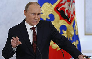 Putin was making his ninth such speech.