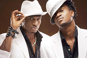 P-Square: Peter and Paul Okoye. Net photo.