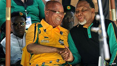Jacob Zuma (L) and Kgalema Motlanthe (R) have been close allies Net photo.