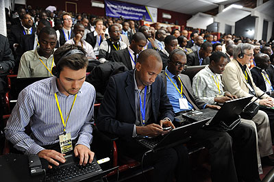 Participants at the just-concluded Umushyikirano at the Parliamentary Buildings in Kimihurura.  The New Times/Village Urugwiro.