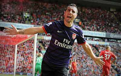 Santi Cazorla has been Arsenalu2019s star player. Net photo.