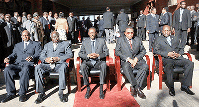 East African Community Heads of State during a past meeting. The New Times / File