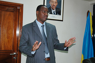 The Minister of Sports and Culture, Protais Mitali