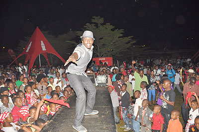 Alpha doing what he does best. The New Times / Bryan Kimenyi