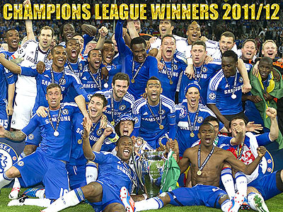 The Chelsea  side that won the 2012 UEFA Champions Leguea in Munich in May. Net photo.