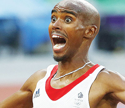  Mo Farah was surprised to be detained. Net photo.