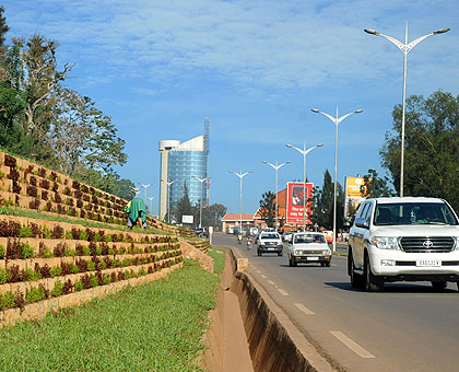 A clean and fast growing city of  Kigali. The New Times / File.