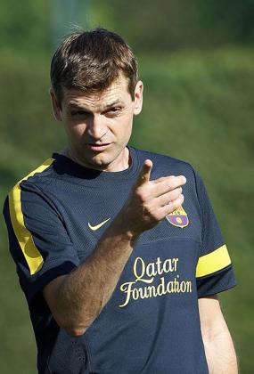 Vilanova returned to the training ground this week. Net photo.