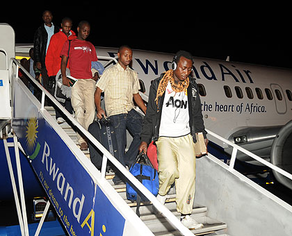Rwandan students returning from Egypt in 2011. Many Rwandans abroad lack basic knowledge about the  culture of the host country. The New Times/ File.
