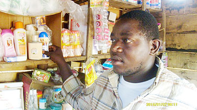Murenzi has lived through a telling ordeal  but today, he is proud of the small shop he owns. The New Times/J. Pierre Bucyensenge
