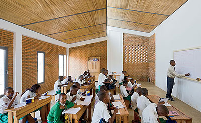  Pupils in class last year. The New Times/ File