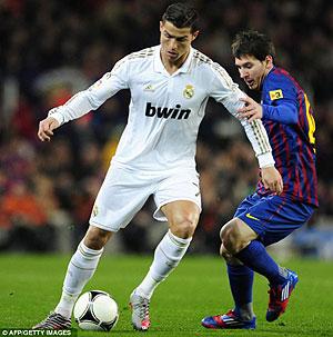 Realu2019s Ronaldo and Barca star Messi are the best on the planet. Net photo.
