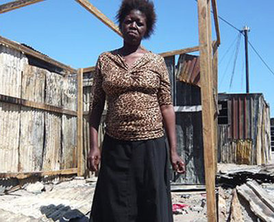 Zukiswa Gala lost her medical records as she saved her mother from the fire. Net photo.