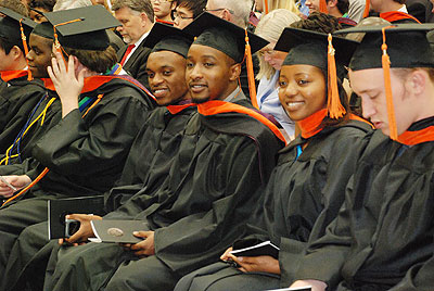 Some Rwandan graduands during a past ceremony at the Oklahoma State University in the  United States