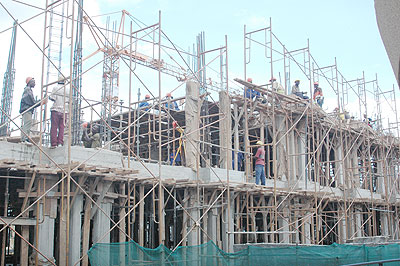 The are many building projects countrywide, an indicator of steady growth. File photo