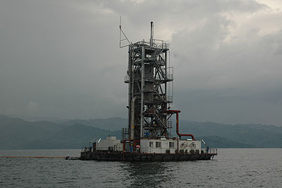 The Methane Gas Plant in Lake Kivu. The New Times/ File.