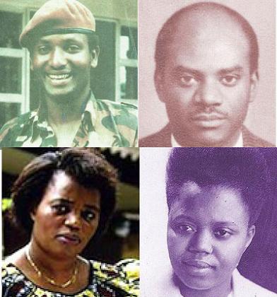 Maj Gen. Fred Gisa Rwigema (u2018Imanziu2019),Michael Rwagasana (u2018Imenau2019),Agathe Uwilingiyimana (u2018Imenau2019),Fu00e9licitu00e9 Niyitegeka (u2018Imenau2019)