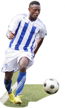 DR Congo-born striker Papy Kamanzi is one of the most influential players at Rayon Sport since Gomes (inset) took over just over two months ago. The New Times / T. Kisambira.