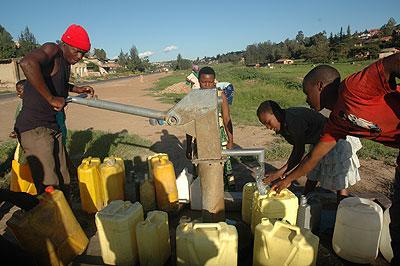 The government has embarked on a new strategy that will see at least 80% of the population access clean water in the next two years. The New Times / John Mbanda.
