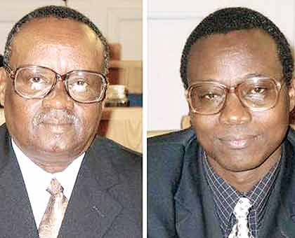 Mugenzi (L) and Mugiraneza will hear their fate over Genocide charges at the ICTR appeals tribunal today. The New Times/  File.