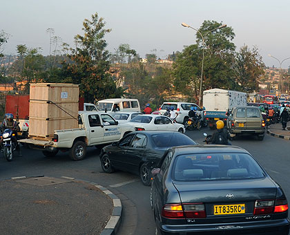 Traffic jam during evenings. The New Times/  John Mbanda. 