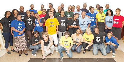 Solid Africa is composed of youth trying to make a difference. The New Times / Courtesy.