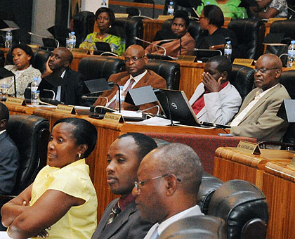 Lawmakers during a past session. The New Times/File.