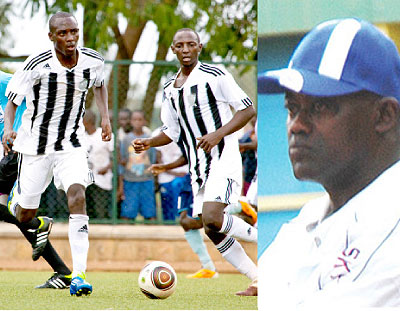 Tumaine Ntamuhanga (left) and Andrew Buteera will be making their debut in the Champions League against Yaounde Kanyankoleu2019s Vital'O (right) on Saturday. Saturday Sport /T. Kisambira.