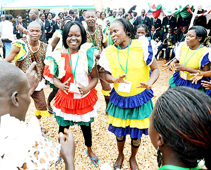 A Kenyan cultural troupe performs at the Jamafest exhibition last week. The New Times/  John Mbanda.