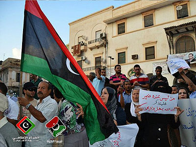 Libyan protestors drove extremist militia from Benghazi. Net Photo.