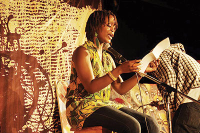 A participant at Spoken Word. Net photo.