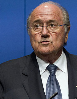 Fifa president Sepp Blatter.