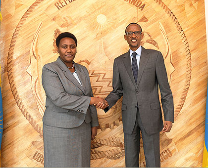 The outgoing Kenyan High Commissioner to Rwanda, Rose Makena Muchiri, yesterday paid a courtesy call on President Paul Kagame to bid him farewell after concluding a two and a half year....