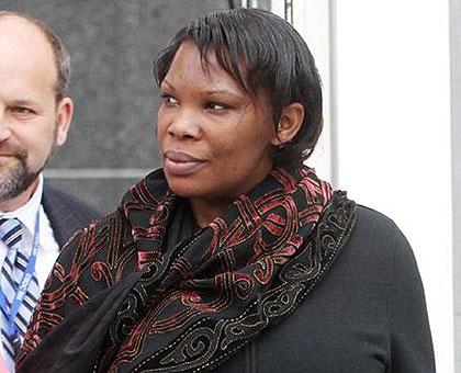 Munyenyezi leaves Federal Court last year. Net photo