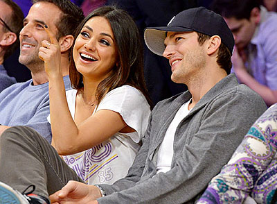Mila Kunis and Ashton Kutcher. Net photo.
