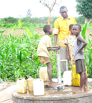 Nduba residents will no longer use a borehole. The New Times/ File.
