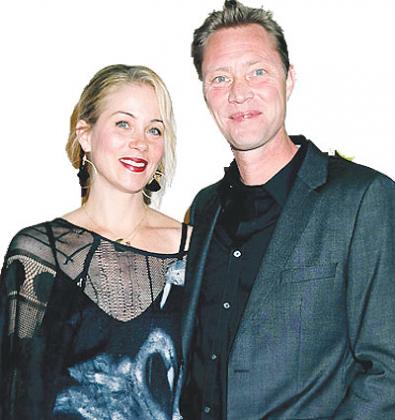 Christina Applegate and Martyn LeNoble attend the Kumpania Flamenco premiere at El Cid in Los Angeles, California.