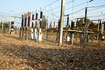 A power substation in Kigali. Three districts in Rwanda are experiencing elecricity outages. 