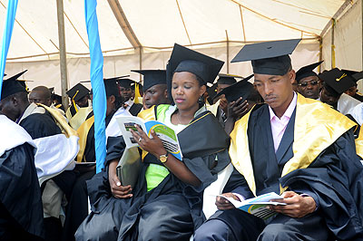 Kigali Institute of Education graduation ceremony 2012. The New Times / File.