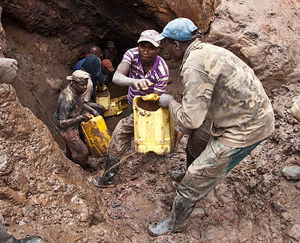 Coltan mining in Rutsiro. The new course will help Rwandans  take on more responsibilities in the sector.  The New Times/ Timothy Kisambira. 