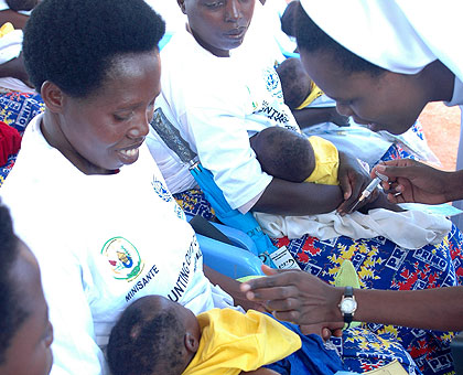  Children between nine months and 14 years will be vaccinated against Measles and Rubella next week. The New Times/John Mbanda.