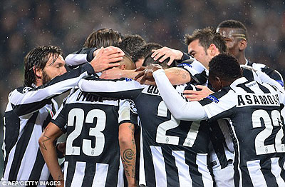 Juventus are through to the quarter-finals after seeing off Celtic over two legs.  Net photo.