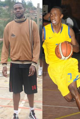 Lionel Hakizimana (right) will lead the youthful APR side against a vastly experienced and in-form Espoir led by Kami Kabange (left) in the battle for the Playoff title.
