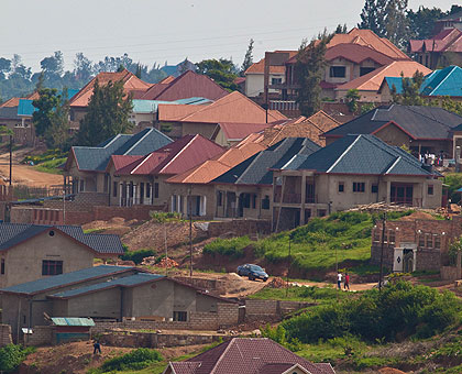 Some of the houses that  have recently been constructed in kicukiro District. The New Times/Timothy Kisambira. 