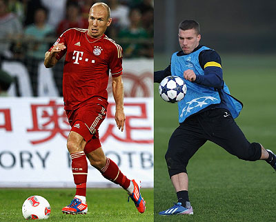 Arjen Robben is set to replace Ribery, something he has done once already with success this season.Arsenalu2019s German striker Lukas Podolski would love nothing more than a victory back....